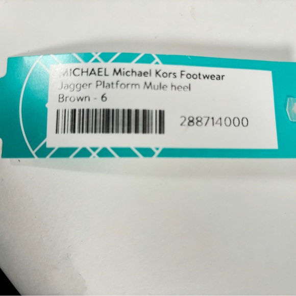MICHAEL Michael Kors | Jagger Platform Mule Sandal Heel | Color: Brown | Size- 6 - Picture 11 of 11